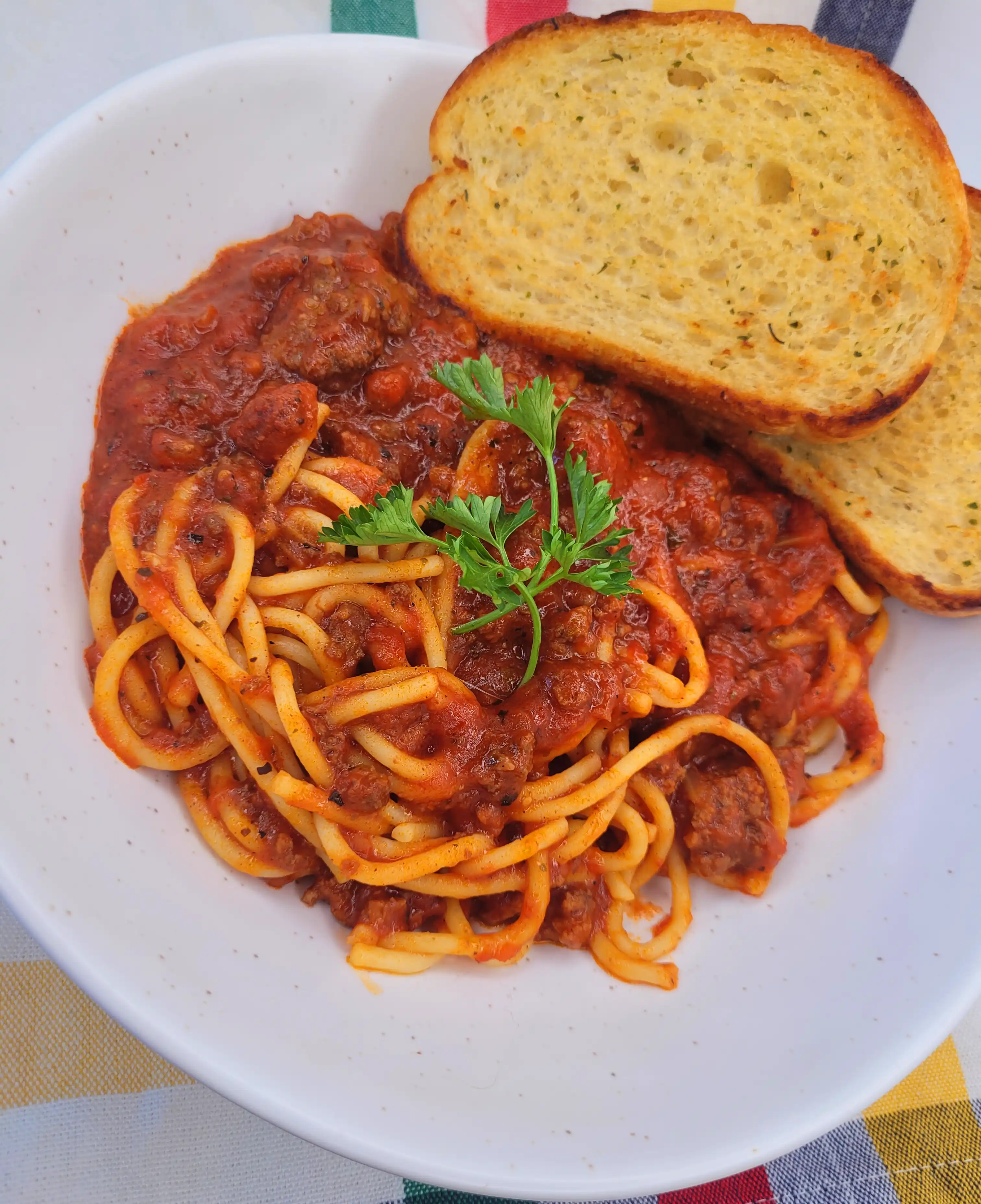 Photo of Nick's spaghetti with meat sauce